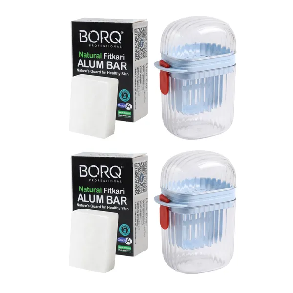 BORQ_Natural_Alum_Bar_(Fitkari)_Premium_Grade_A+_|_With_2_Travel_Case_200gm_|_For_After_Shaving_|_Acne_Treatment_|_Skin_Tightening_|_Dark_Circles_&_Underarms_|_Natural_Deodorant_|_(2X100gm)_Pack_Of_2