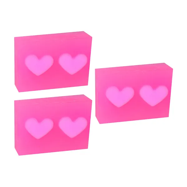 BORQ_Natural_Heart_Shape_Rose_Water_Glycerine_Bath_Soap_300gm_|_For_Natural_Moisturizing_Glowing_Skin_|_Pure_Glycerin_&_Natural_Oils_|_Paraben-Free_Sulfate-Free_|_For_All_Skin_Type_(3X100gm)_Pack_Of_3