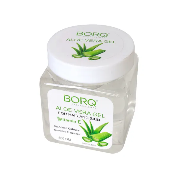BORQ_Natural_Aloe_Vera_Gel_500gm_|_Pure,_Soothing_&_Hydrating_Gel_for_Face,_Hair_&_Skin_|_Natural_Skin_Moisturizer_for_All_Skin_&_Hair_Types_|_For_Man_&_Women_|_(1X500gm)_Pack_Of_1