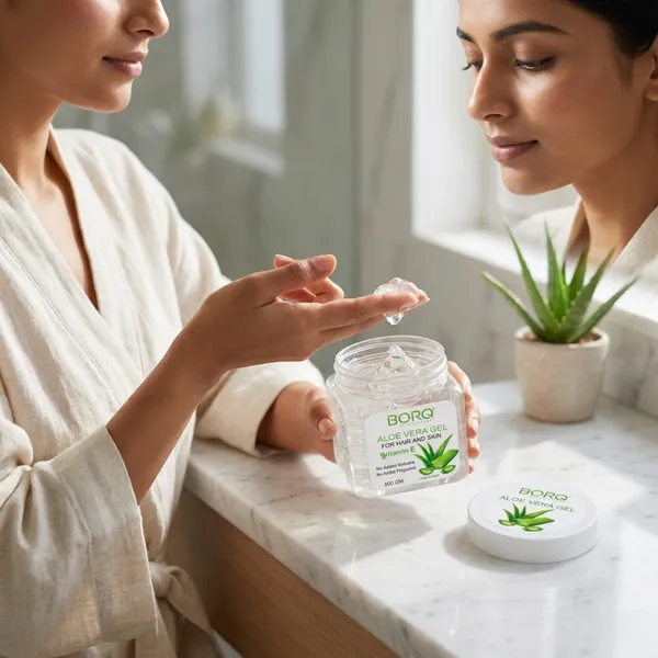 BORQ_Natural_Aloe_Vera_Gel_500gm_|_Pure,_Soothing_&_Hydrating_Gel_for_Face,_Hair_&_Skin_|_Natural_Skin_Moisturizer_for_All_Skin_&_Hair_Types_|_For_Man_&_Women_|_(1X500gm)_Pack_Of_1