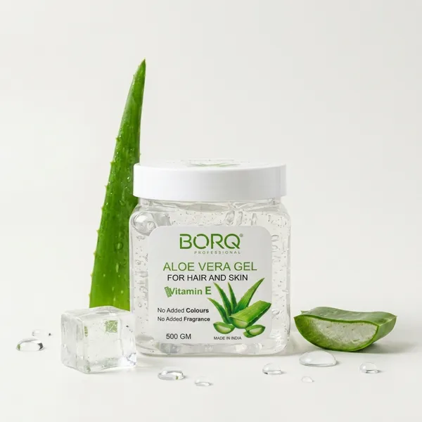 BORQ_Natural_Aloe_Vera_Gel_500gm_|_Pure,_Soothing_&_Hydrating_Gel_for_Face,_Hair_&_Skin_|_Natural_Skin_Moisturizer_for_All_Skin_&_Hair_Types_|_For_Man_&_Women_|_(1X500gm)_Pack_Of_1