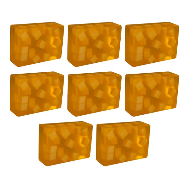 BORQ_Natural_Papaya_Cube_Glycerine_Bath_Soap_800gm_|_For_Enriched_Radiant_And_Healthy_Skin_|_Pure_Glycerin_&_Natural_Oils_|_Paraben-Free_Sulfate-Free_|_For_All_Skin_Type_(8X100gm)_Pack_Of_8