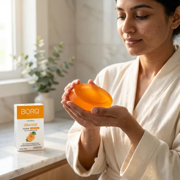 BORQ_Natural_Orange_Glycerine_Bath_Soap_800gm_|_With_Vitamin-C_Make_Skin_Smooth_&_Bright_|_Pure_Glycerin_&_Natural_Oils_|_Paraben-Free_Sulfate-Free_|_For_All_Skin_Type_(8X100gm)_Pack_Of_8