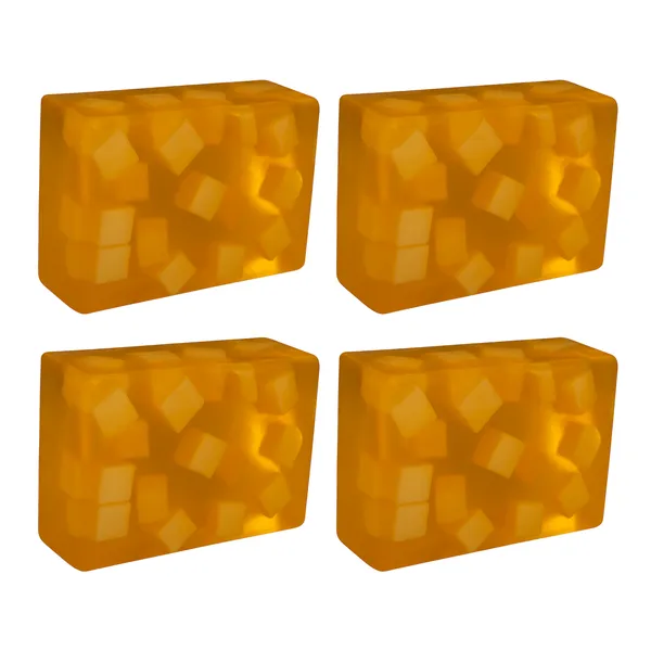 BORQ_Natural_Papaya_Cube_Glycerine_Bath_Soap_400gm_|_For_Enriched_Radiant_And_Healthy_Skin_|_Pure_Glycerin_&_Natural_Oils_|_Paraben-Free_Sulfate-Free_|_For_All_Skin_Type_(4X100gm)_Pack_Of_4