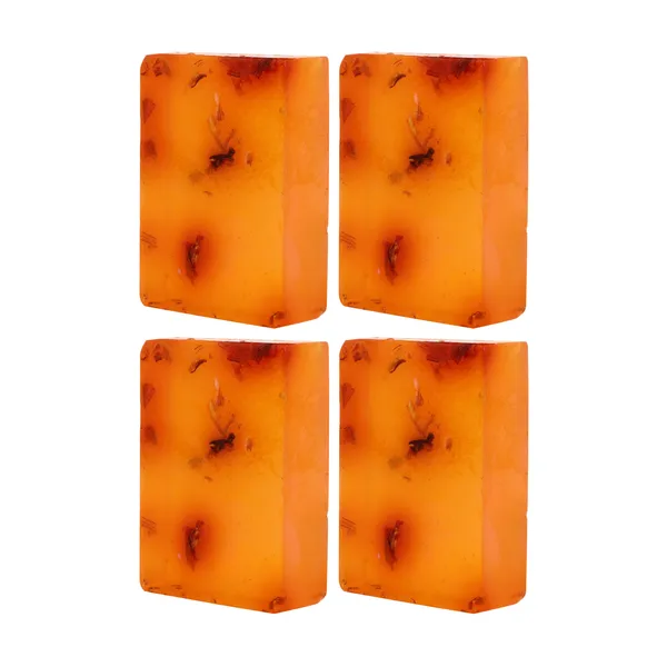 BORQ_Natural_Palash_Petals_&_Saffron_Glycerine_Bath_Soap_400gm_|_For_Skin_Cleansing_&_Moisturizing_|_Pure_Glycerin_&_Natural_Oils_|_Paraben-Free_Sulfate-Free_|_For_All_Skin_Type_(4X100gm)_Pack_Of_4