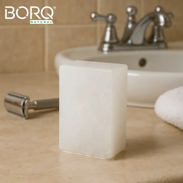 BORQ_Natural_Alum_Bar_(Fitkari)_Premium_Grade_A+_|_With_2_White_Travel_Case_200gm_|_For_After_Shaving_|_Acne_Treatment_|_Skin_Tightening_|_Dark_Circles_&_Underarms_|_Natural_Deodorant_|_(2X100gm)_Pack_Of_2