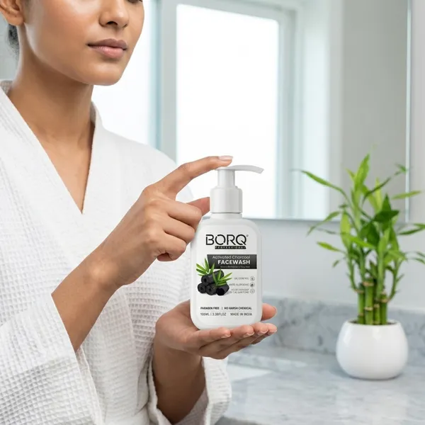 BORQ_Activated_Charcoal_Face_Wash_100ml_|_For_Dirt_&_Pollution_Removal_|_10X_Power_Of_Activated_Charcoal_|_Paraben-Free_Sulfate-Free_|_Suitable_To_All_Skin_Type_|_For_Man_&_Women_|_(1X100ml)_Pack_Of_1