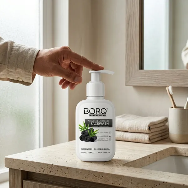 BORQ_Activated_Charcoal_Face_Wash_100ml_|_For_Dirt_&_Pollution_Removal_|_10X_Power_Of_Activated_Charcoal_|_Paraben-Free_Sulfate-Free_|_Suitable_To_All_Skin_Type_|_For_Man_&_Women_|_(1X100ml)_Pack_Of_1