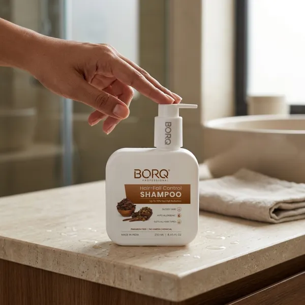 BORQ_Hair-Fall_Control_Shampoo_500ml_|_For_Reduces_Hair-Fall_And_Breakage_|_Up_to_98%_Hair-Fall_Reduction_|_Paraben-Free_Sulfate-Free_|_Suitable_To_All_Hair_Type_|_For_Man_&_Women_|_(2X250ml)_Pack_Of_2