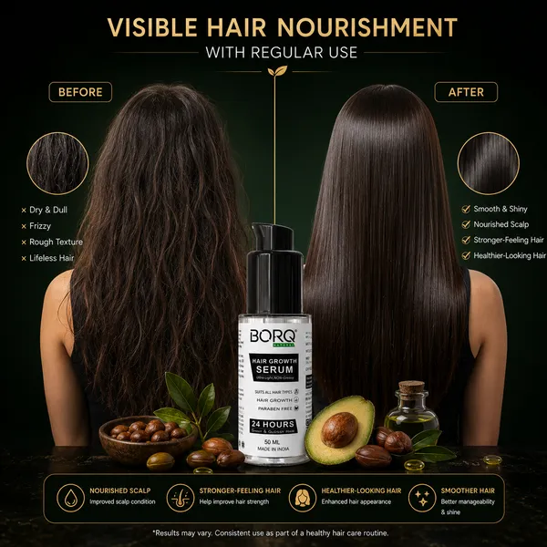 BORQ_Natural_Hair_Growth_Serum_50ml_|_Hair_Fall_Control,_Scalp_Nourishment_&_Hair_Strengthening_Formula_|_For_Thicker_&_Fuller_Hair_|_Suitable_To_All_Hair_Type_|_For_Man_&_Women_|_(1X50ml)_Pack_Of_1