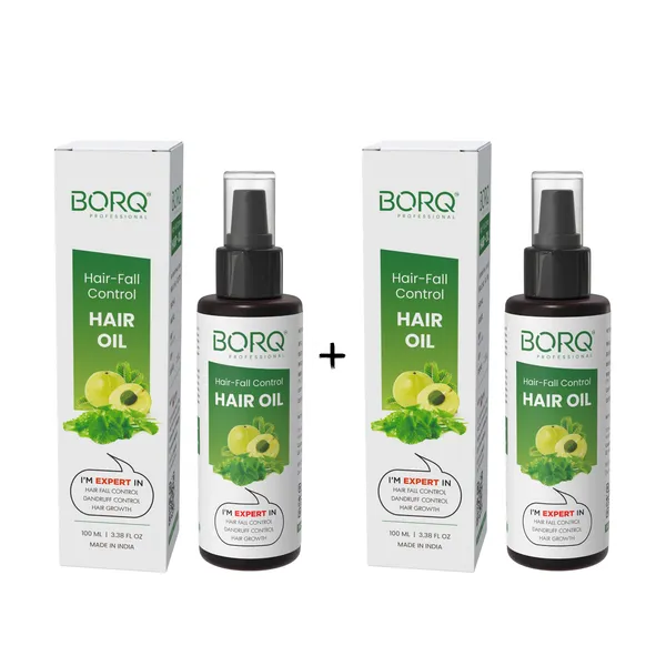 BORQ_Natural_Hair-Fall_Control_Hair_Oil_200ml_|_For_Stronger,_Thicker_hair_|_Improve_Scalp_health_|_Paraffin-Free_&_No_Harsh_Chemical_|_Suitable_To_All_Hair_Type_|_For_Man_&_Women_|_(2X100ml)_Pack_Of_2