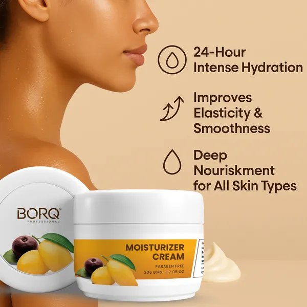 BORQ_Moisturizer_Cream_200gm_|_For_Face,_Hand_&_Body,_Instant_Hydration_|_For_Dry_Skin,_Normal_Skin_&_Sensitive_Skin_|_Non-Greasy_Cream_|_Suitable_To_All_Skin_Type_|_For_Man_&_Women_|_(1X200gm)_Pack_Of_1