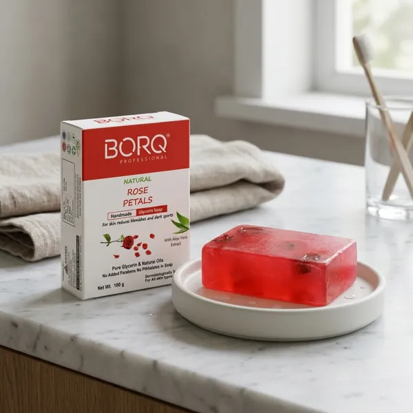 BORQ_Natural_Real_Rose_Petals_Glycerine_Bath_Soap_400gm_|_For_Skin_Reduce_Blemishes_And_Dark_Spots_|_Pure_Glycerin_&_Natural_Oils_|_Paraben-Free_Sulfate-Free_|_For_All_Skin_Type_(4X100gm)_Pack_Of_4