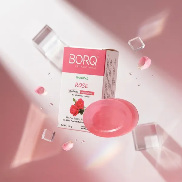 BORQ_Natural_Rose_Water_Glycerine_Bath_Soap_300gm_|_For_Natural_Moisturizing_Glowing_Skin_|_Pure_Glycerin_&_Natural_Oils_|_Paraben-Free_Sulfate-Free_|_For_All_Skin_Type_(3X100gm)_Pack_Of_3