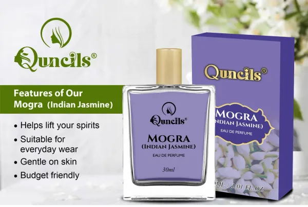 Quncils_Mogra_(Indian_Jasmine)_Spray_Perfume_Long_Lasting_Perfume_Eau_de_Parfum__-__30_ml_(For_Men_&_Women)