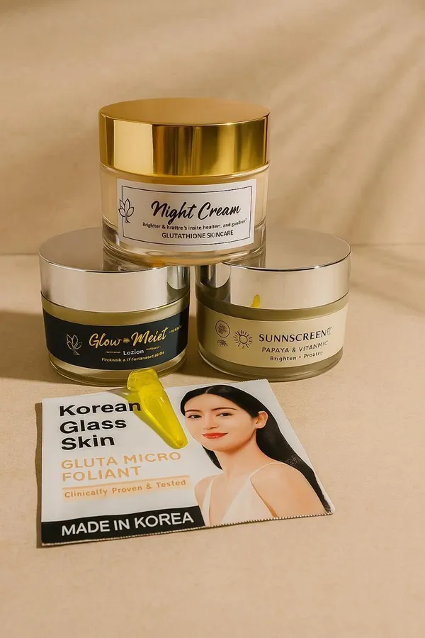 Celibrity_Korean_Glass_Treatment_Kit_|_Skincare_Night_Cream_Lotion_Sunscreen_And_Micro_Foliant_|_Skin_Whitening_,_Glowing_,_Brightening,_Fairness,_Radiance_&_Glow,_Pigmentation_Kit