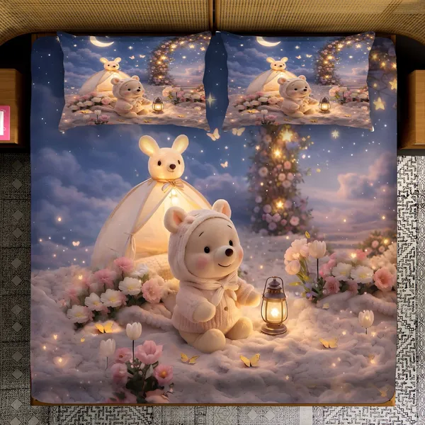 Heavy_7D_Digital_Glace_Cotton_Super_King_Size_Printed_Flat_Double_Bedsheet,_90X100_Inches_with_2_Pillow_Cover_Soft_Lightweight