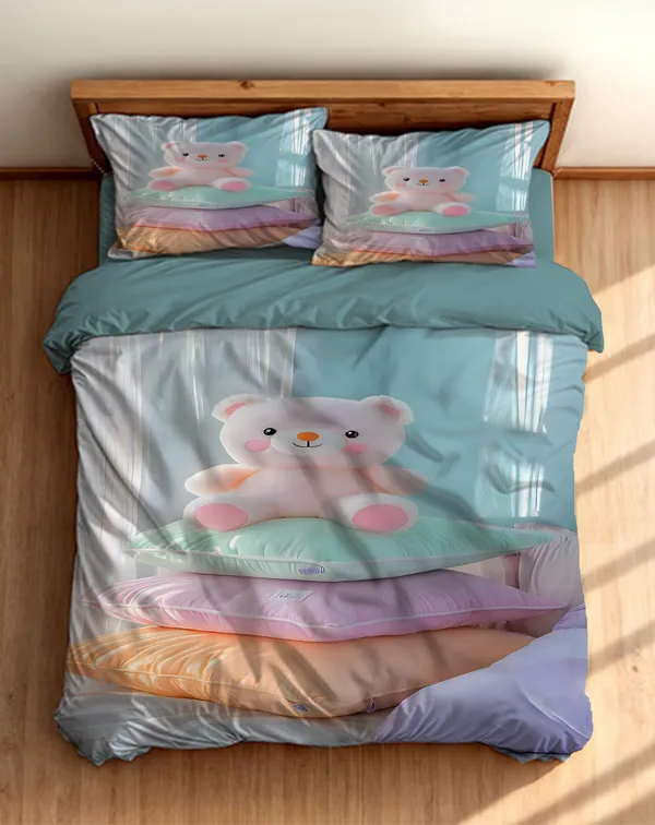 Heavy_7D_Digital_Glace_Cotton_Super_King_Size_Printed_Flat_Double_Bedsheet,_90X100_Inches_with_2_Pillow_Cover_Soft_Lightweight
