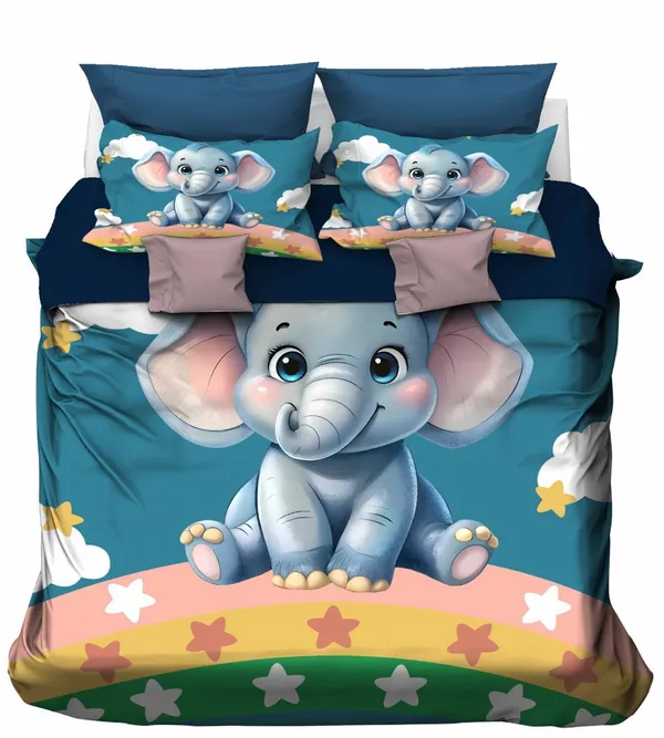 Heavy_7D_Digital_Glace_Cotton_Super_King_Size_Printed_Flat_Double_Bedsheet,_90X100_Inches_with_2_Pillow_Cover_Soft_Lightweight