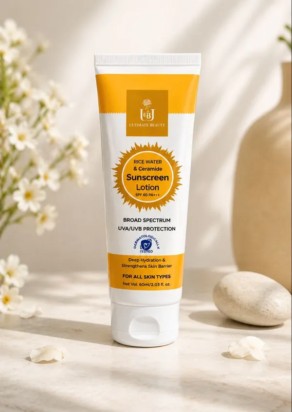 Ultimate_Beauty_Rice_Water_Ceramide_Sunscreen_SPF_60+_PA+++_Skin_Protection_60_Ml