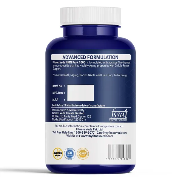 Nmn_Pro_1000_Ultra_Pure_World_S_Best_Clinically_Proven_Support_Healthy_Ageing_Cellular_Repair_Boost_And_Energy_Levels_Skin_Health_120_Capsules_Pack_Of_2