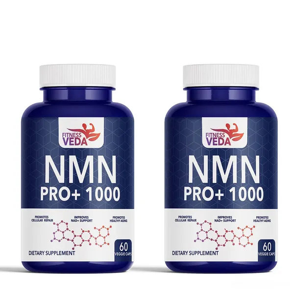 Nmn_Pro_1000_Ultra_Pure_World_S_Best_Clinically_Proven_Support_Healthy_Ageing_Cellular_Repair_Boost_And_Energy_Levels_Skin_Health_120_Capsules_Pack_Of_2
