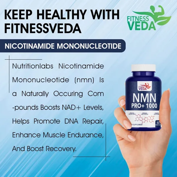 Nmn_Pro_1000_Ultra_Pure_World_S_Best_Clinically_Proven_Support_Healthy_Ageing_Cellular_Repair_Boost_And_Energy_Levels_Skin_Health_120_Capsules_Pack_Of_2