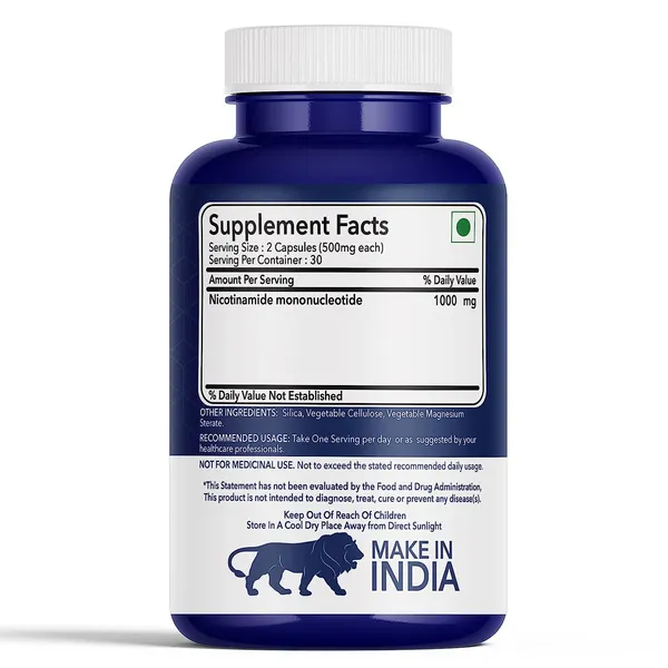 Nmn_Pro_1000_Ultra_Pure_World_S_Best_Clinically_Proven_Support_Healthy_Ageing_Cellular_Repair_Boost_And_Energy_Levels_Skin_Health_120_Capsules_Pack_Of_2