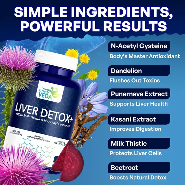 Liver_Detox_Milk_Thistle_N_Acetyl_Cysteine_Dandelion_Herbal_Blend_Natural_Detox_Supplement_Fatty_Liver_Care_Cleanse_60_Veg_Capsules