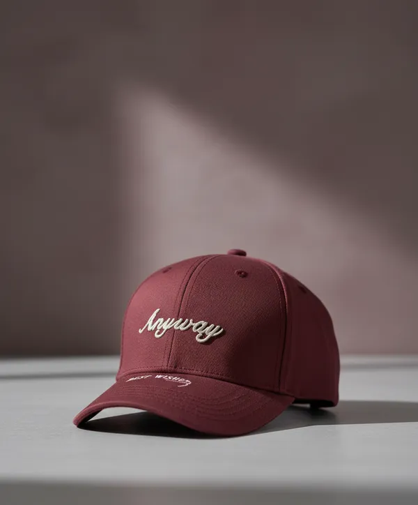 Red_Cotton_Baseball_Cap_Embroidered_For_Unisex