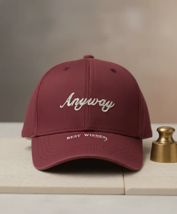 Red_Cotton_Baseball_Cap_Embroidered_For_Unisex