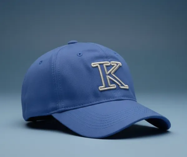 Blue_Cotton_Baseball_Cap_With_Logo_Embroidery_For_Unisex