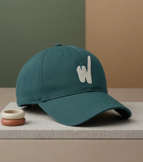 Green_Cotton_Baseball_Cap_For_Unisex