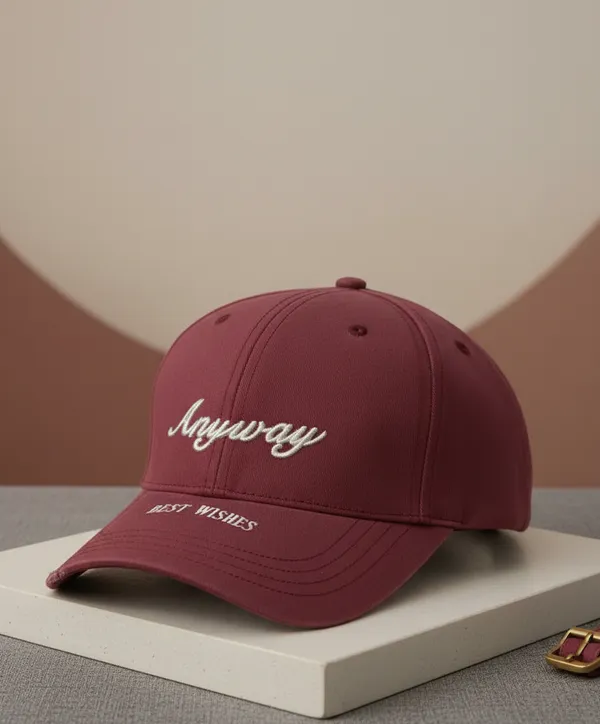 Red_Cotton_Baseball_Cap_Embroidered_For_Unisex