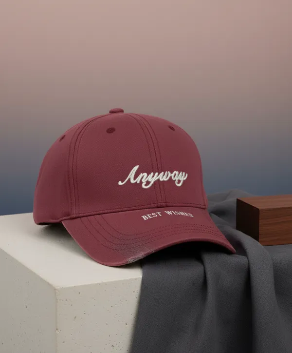 Red_Cotton_Baseball_Cap_Embroidered_For_Unisex