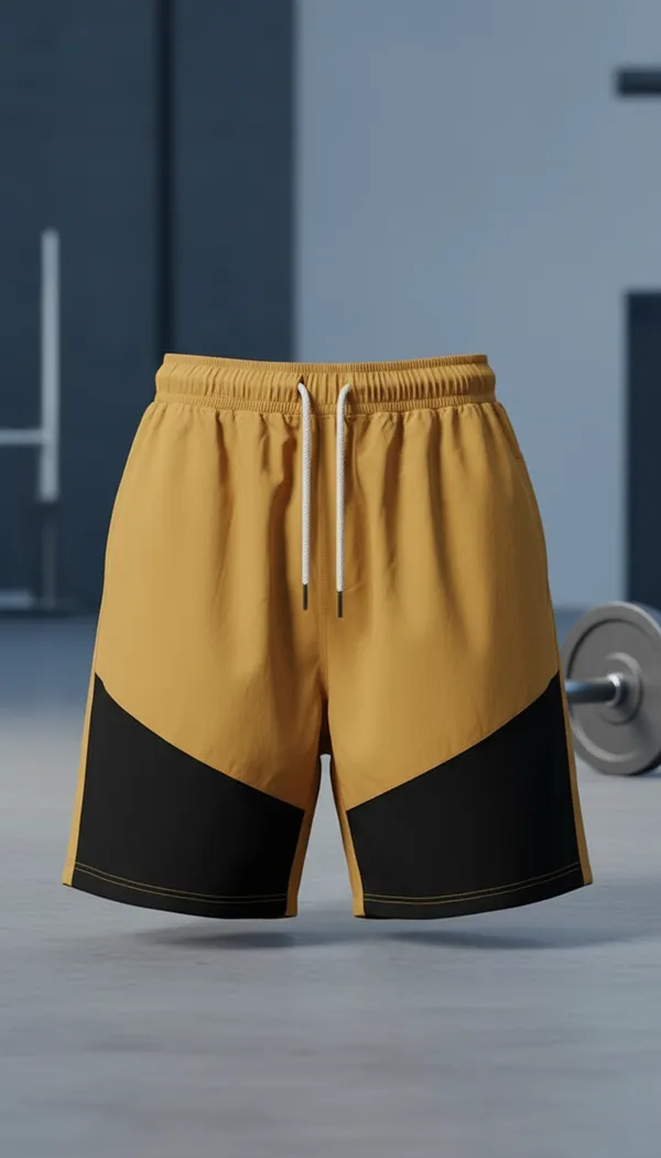 Yellow_Black_Ns_Lycra_Sports_Shorts_For_Men