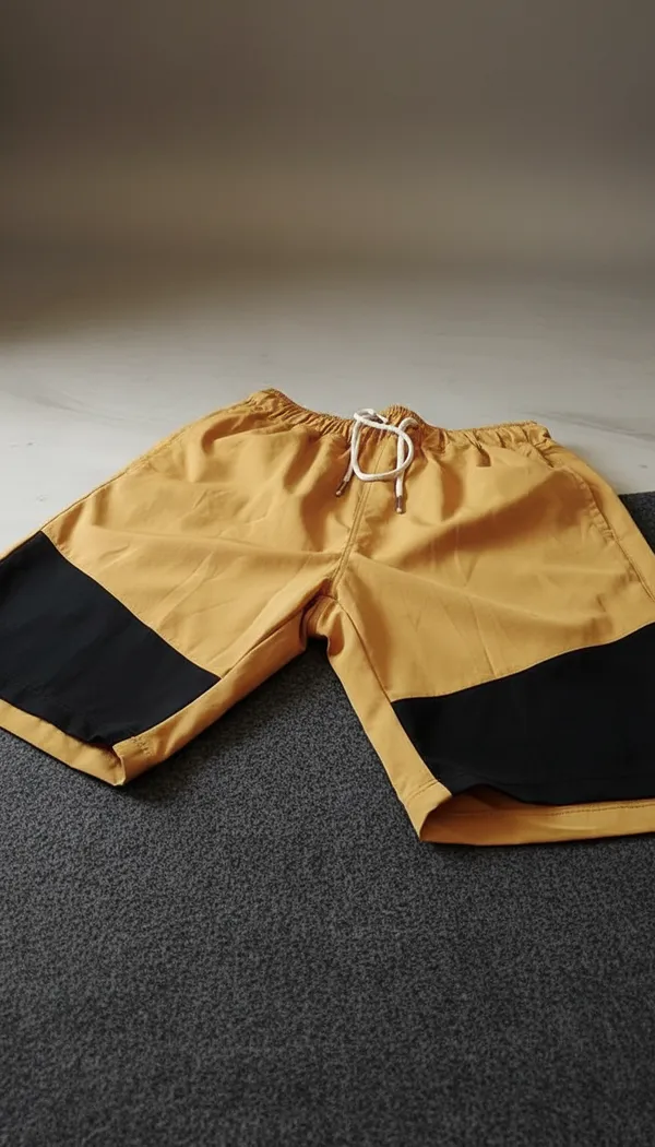 Yellow_Black_Ns_Lycra_Sports_Shorts_For_Men