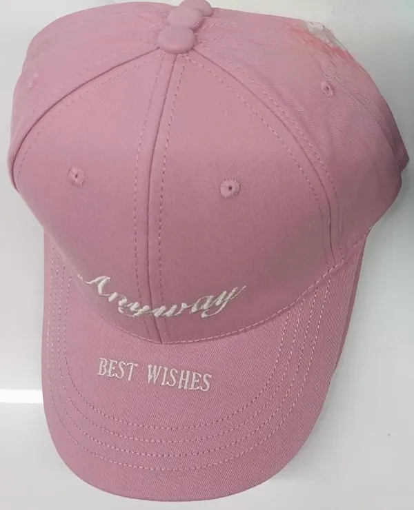 Pink_Cotton_Baseball_Cap_Embroidered_For_Unisex