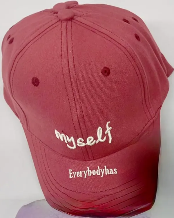 Red_Cotton_Baseball_Cap_Embroidered_For_Unisex