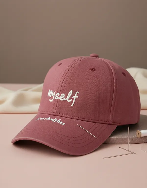 Red_Cotton_Baseball_Cap_Embroidered_For_Unisex