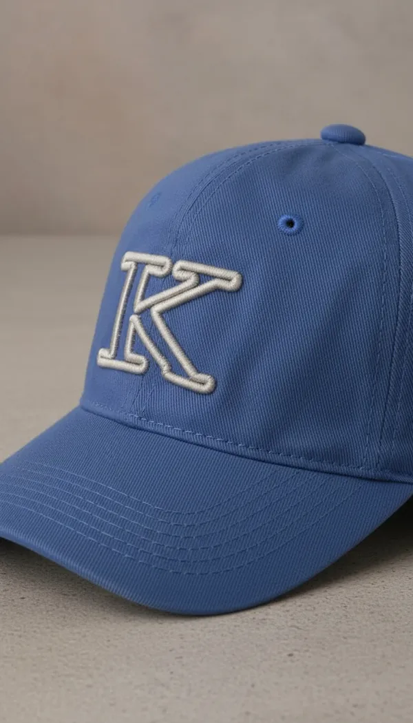 Blue_Cotton_Baseball_Cap_With_Logo_Embroidery_For_Unisex