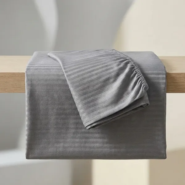 Premium_Satin_Stripe_Fitted_Bedsheet_Set_With_Pillow_Covers_King_Size_Charcoal_Grey