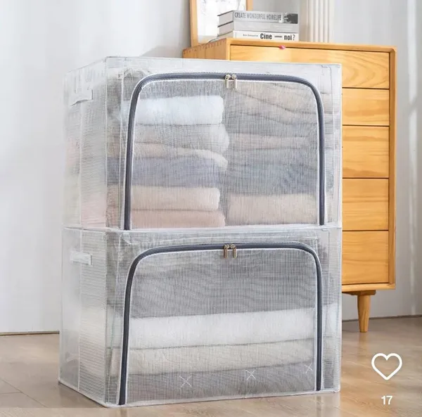 Foldable_Mesh_Storage_Organizer_Box_With_Zippered_Front_Opening