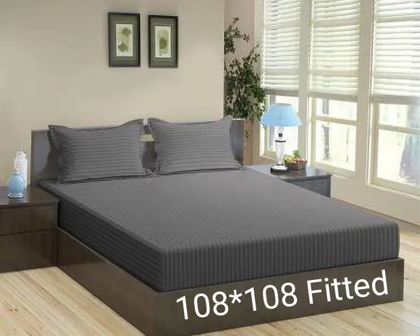 Premium_Satin_Stripe_Fitted_Bedsheet_Set_With_Pillow_Covers_King_Size_Charcoal_Grey