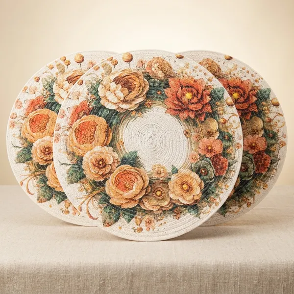Pack_Of_6_Handcrafted_Floral_Wreath_Decorative_Plate