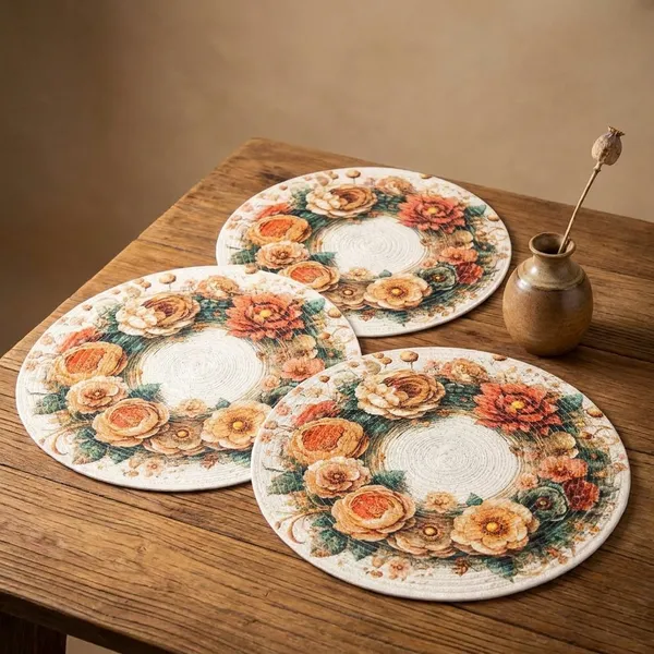 Pack_Of_6_Handcrafted_Floral_Wreath_Decorative_Plate