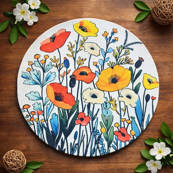 Pack_Of_6_Floral_Garden_Round_Wall_Plate_Breaded_Ceramic_Decorative_Plate
