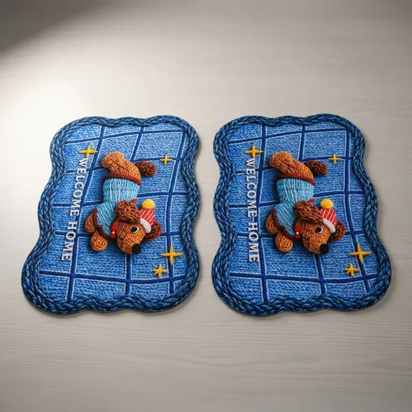 Pack_Of_2_Welcome_Home_Teddy_Bear_7d_Printed_Floor_Mat_For_Kids_Room_Blue