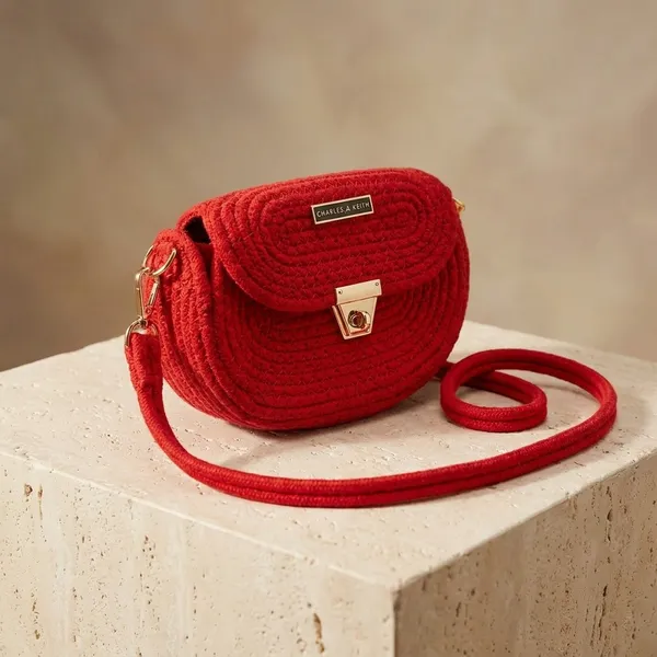 Red_Textured_Crossbody_Sling_Bag_With_Gold_Hardware