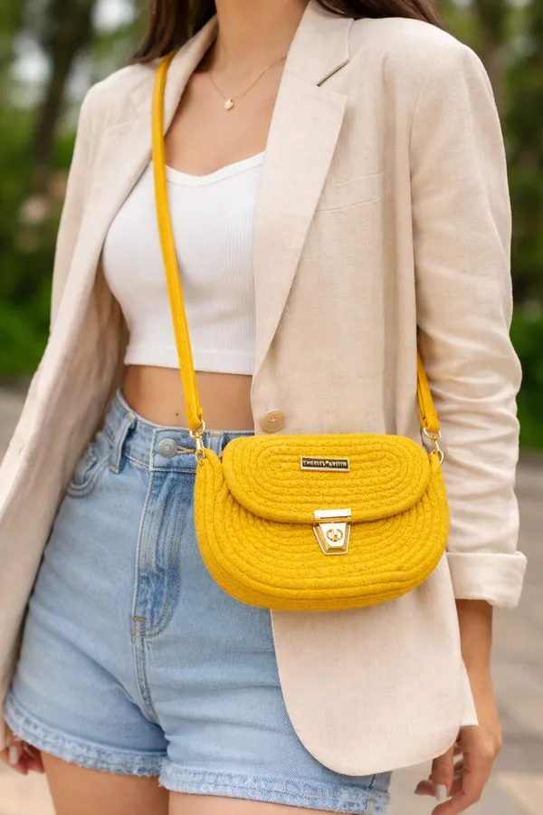 Yellow_Quilted_Crossbody_Sling_Bag_For_Women